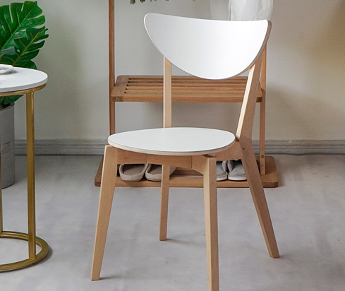 Curved Wood Dining Chair