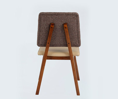 Wooden Dining Chair With Cushion Seat