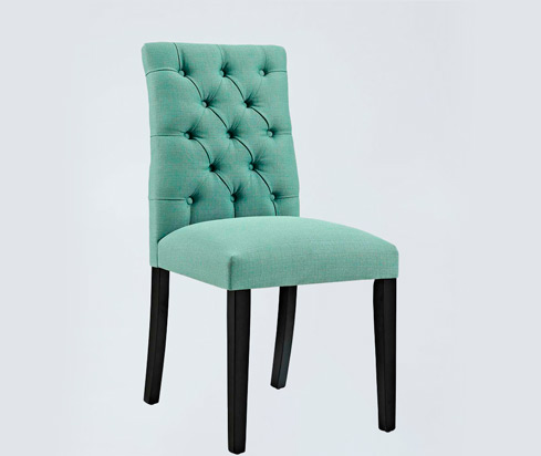 dc137 kd leg comercial dining chair with emerald color 2