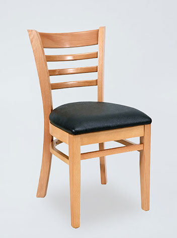 DC16 Classic Commercial High Ladder Wooden Dining Chair For Hotel Restaurant