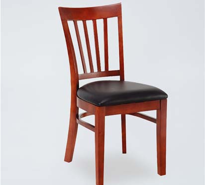 DC27 Classic Wooden Slat Back Dining Chair For Restaurant
