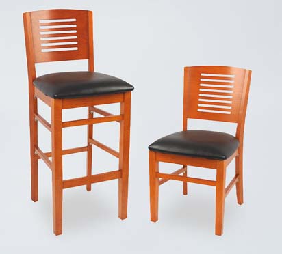 DC26 Wooden High Ladder Dining Chair For Restaurant