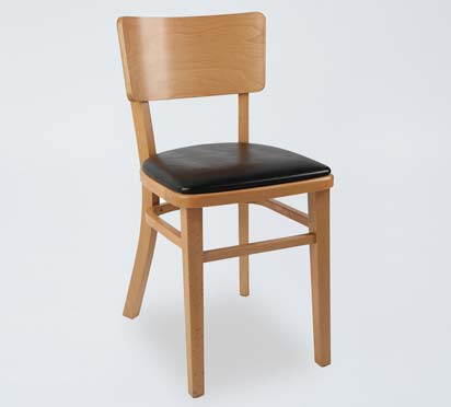 DC36 Commercial Upholstered Rubberwood Dining Chair